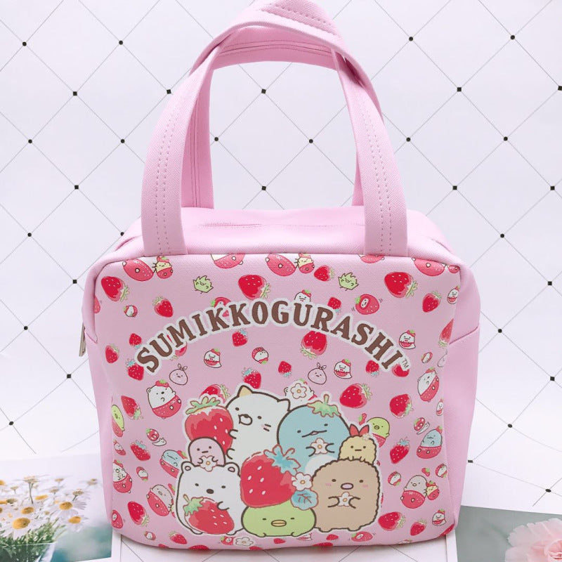 Lunch Bag Kawaii Cute Sumikko Gurashi cube pink- MyKiCi kici
