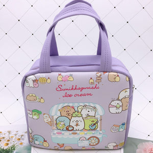 Lunch Bag Kawaii Cute Sumikko Gurashi cube violet - MyKiCi kici