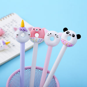 Donuts animals gel pen kawaii - panda unicorn cat bear - kici MyKiCi