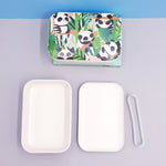 Load image into Gallery viewer, Bamboo composite lunch box panda - MyKiCi
