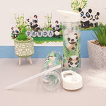 Load image into Gallery viewer, Plastic Water Bottle with Flip Straw - MyKiCi
